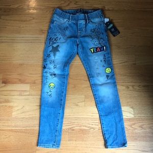 NWT - Gap - Girls Emoji & Graphic Stretch Jeggings